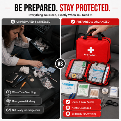 Home&Outdoor160 Piece First Aid Kit