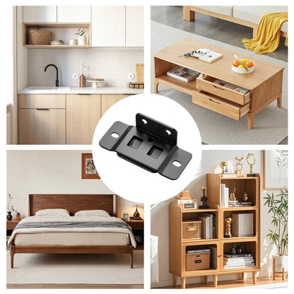 Heavy-Duty Stainless Steel Corner Braces – Quick-Install L-Shaped Furniture Connectors & Reinforcement Brackets (Screws Included)