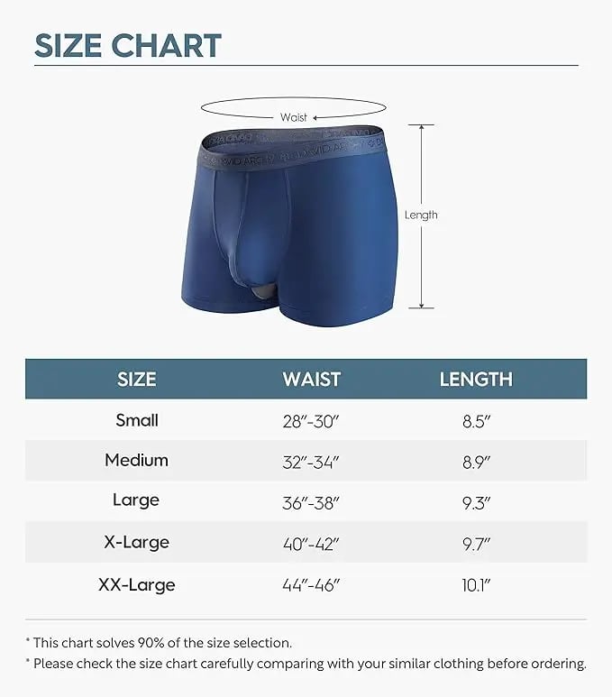 [Father's Day Gift] 🔥Men's Dual Pouch Micro Modal Trunks - 4-Pack Basic 2.5in Spandex Natural Fabric Menswear
