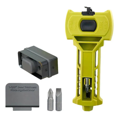 🔨 Door Latch Installation Kit – Precision Mortise Tool for Fast & Accurate Door Lock Installation, Fits Square & Round Deadbolts, 1-3/8" & 1-3/4" Doors