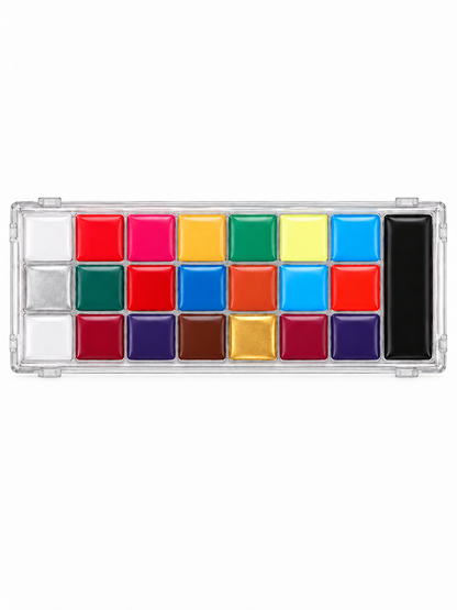 🎨 Face & Body Paint Palette – 20 Colors, Waterproof Makeup Kit for Cosplay & Creative Body Art ✨