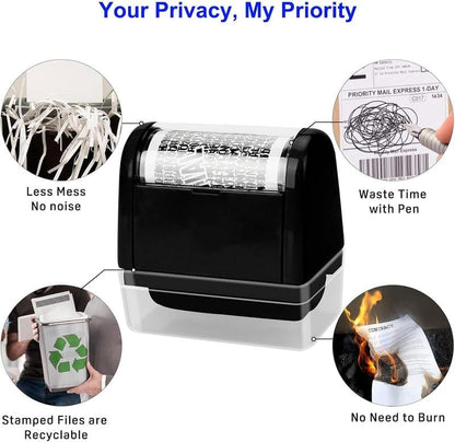 🔥HOT SALE 49% OFF✨Privacy Protection Security Roller Stamp — Address & Billing Info Blocker, Home & Office Mailing Essentials 100m Long-Lasting Roll