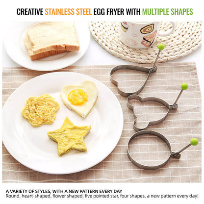 🔥Last Day Sale 49%🔥Stainless Steel Fried Egg Molds(5 Pcs)