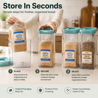 🍞 Bread Storage Container Set | Keep Bread Fresh & Protected