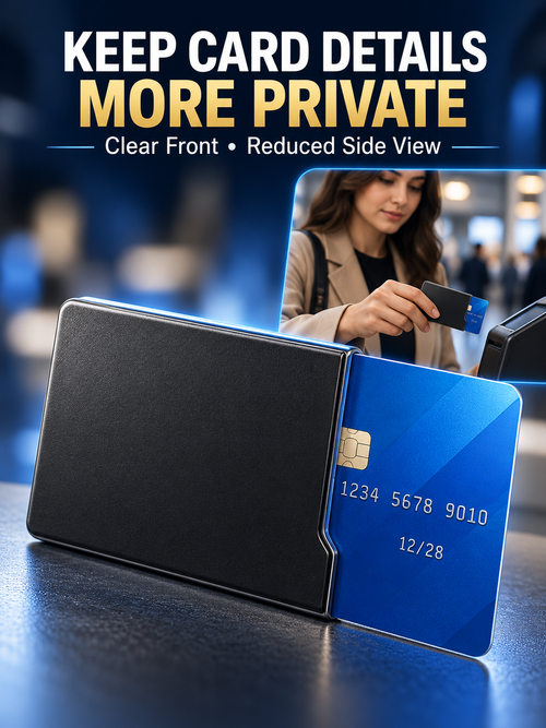 🛡️Side-View Privacy Card Sleeve - Protect your personal privacy