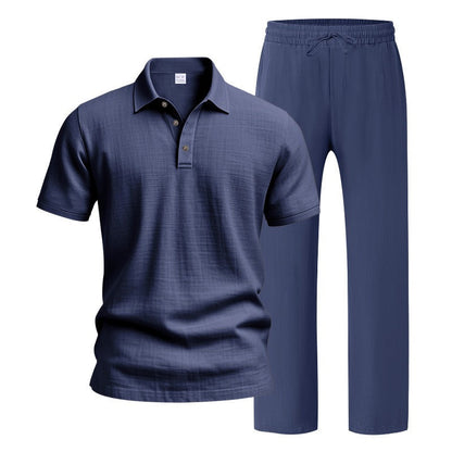 Ultimate Summer Comfort: Men’s Premium Linen Two-Piece Set