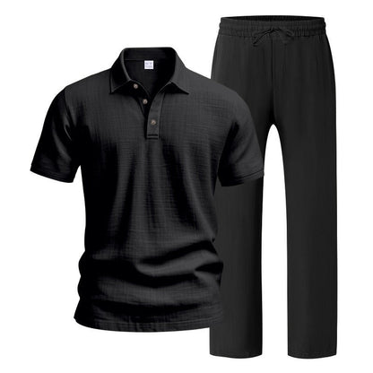 Ultimate Summer Comfort: Men’s Premium Linen Two-Piece Set