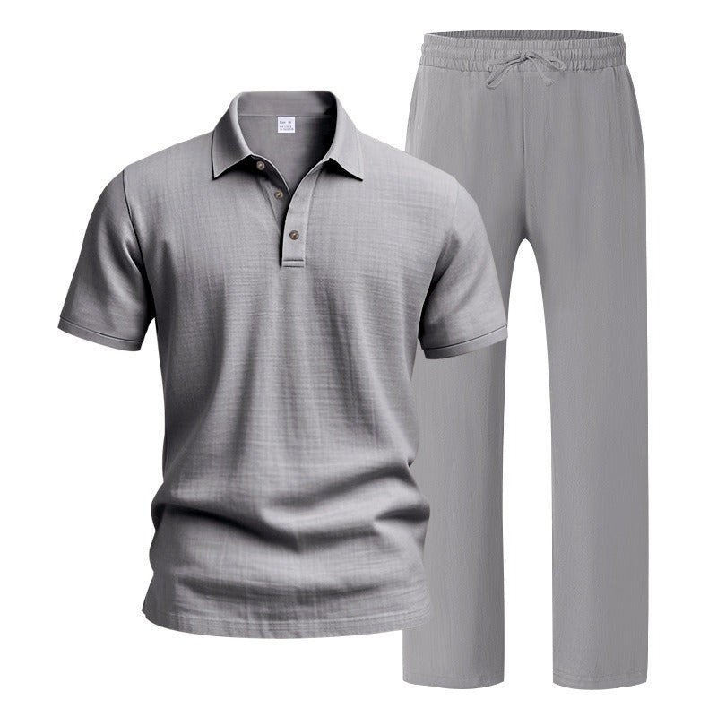 Ultimate Summer Comfort: Men’s Premium Linen Two-Piece Set