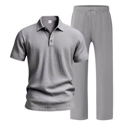 Ultimate Summer Comfort: Men’s Premium Linen Two-Piece Set
