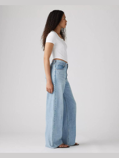 🔥Hot Sale Up to 49% Off | Women's Casey Low Rise Baggy Jeans – Lighter Blue Y2K Denim