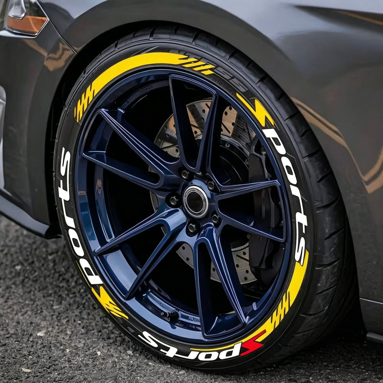 🔥 4PCS 3D Tire Lettering Stickers – Thickened Wheel Sidewall Decals for Cars & Motorcycles