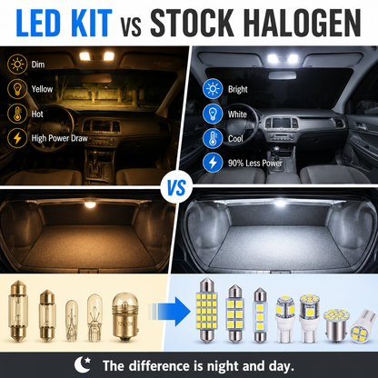 💡70 & 42 Pcs Interior Car Light Kit