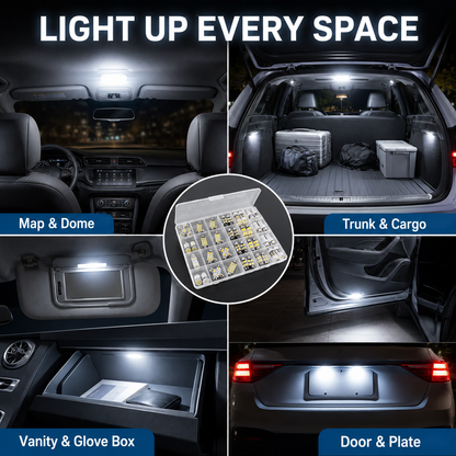 💡70 & 42 Pcs Interior Car Light Kit