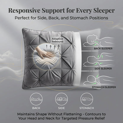 ☁️ Comfort Sleep Pillow – Ultra Fluffy Cloud-Like Bed Pillow