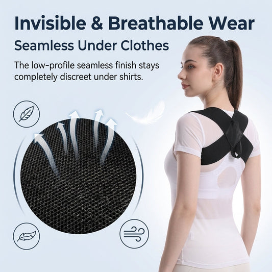 ⚡Breathable and comfortable invisible wearable posture corrector for the back