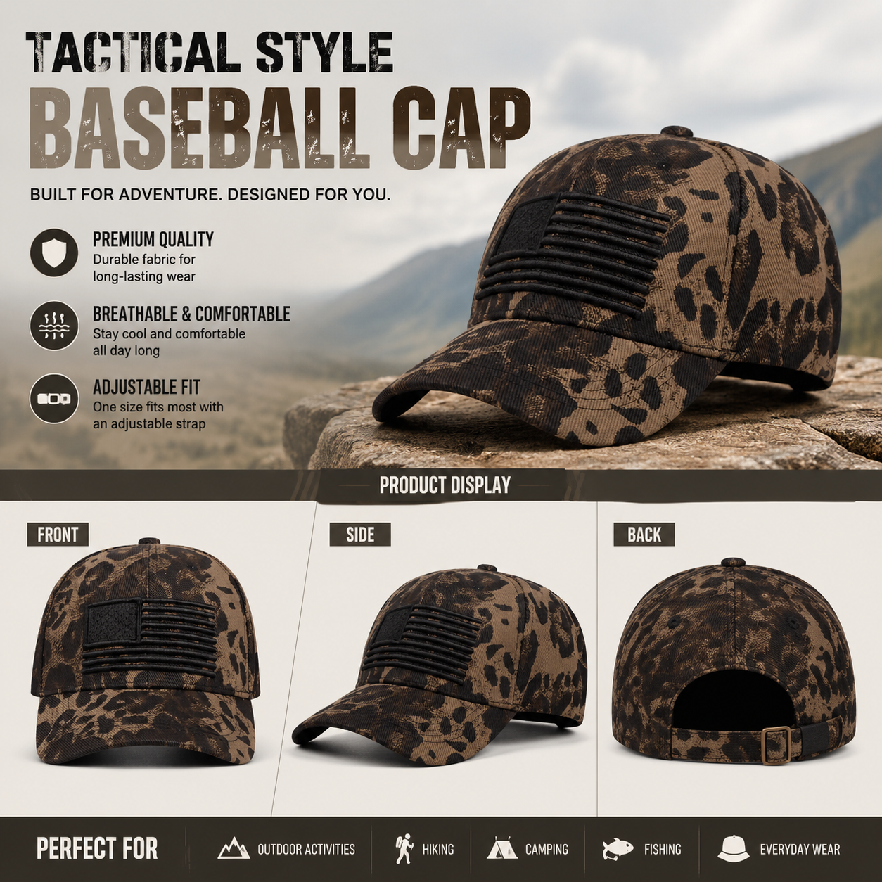 ✨ Best Seller | American Flag Baseball Cap