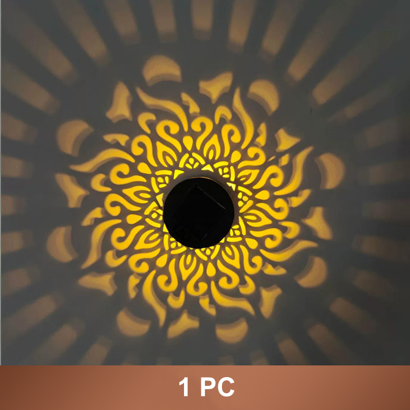 🌞 50% OFF🎁Solar Mandala Light – Stunning Pattern Projection, 2-in-1 Floor & Wall Design & IP65 Waterproof Auto On/Off 🌿