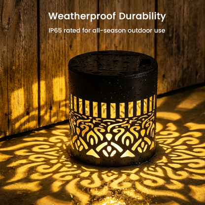 🌞 50% OFF🎁Solar Mandala Light – Stunning Pattern Projection, 2-in-1 Floor & Wall Design & IP65 Waterproof Auto On/Off 🌿