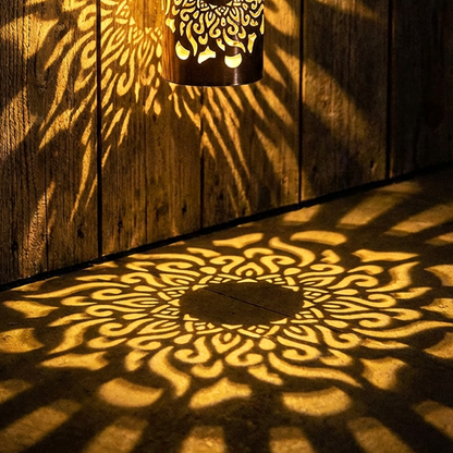 🌞 50% OFF🎁Solar Mandala Light – Stunning Pattern Projection, 2-in-1 Floor & Wall Design & IP65 Waterproof Auto On/Off 🌿