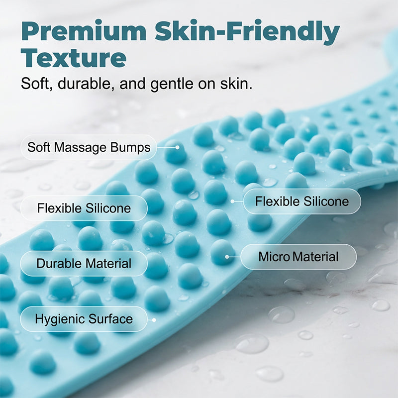 🔥Limited Time Promotion 50% OFF🔥Dual-Sided Silicone Back Scrubber