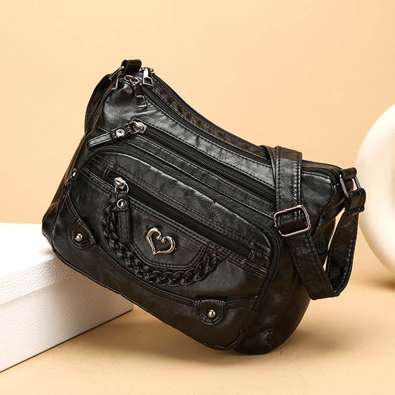 📢📢50% OFF !! ⏰Women's Soft PU Leather Multi-Pocket Crossbody Bag