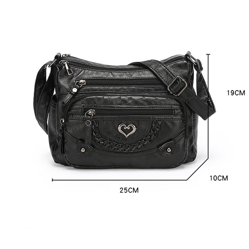 📢📢50% OFF !! ⏰Women's Soft PU Leather Multi-Pocket Crossbody Bag