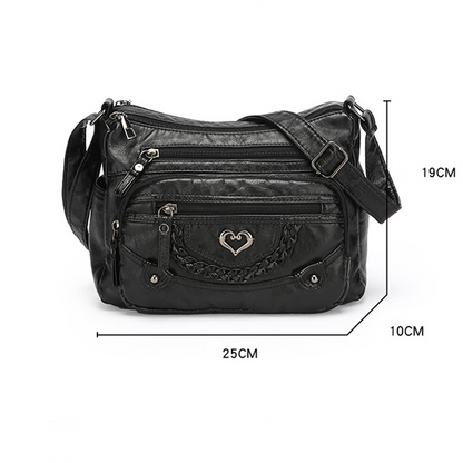 📢📢50% OFF !! ⏰Women's Soft PU Leather Multi-Pocket Crossbody Bag