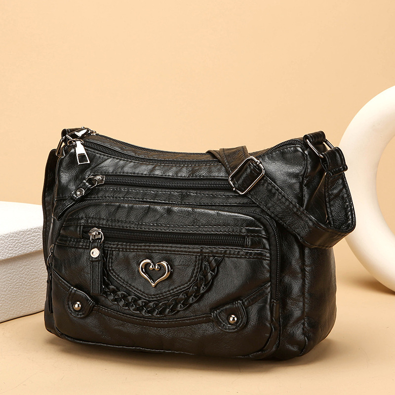📢📢50% OFF !! ⏰Women's Soft PU Leather Multi-Pocket Crossbody Bag