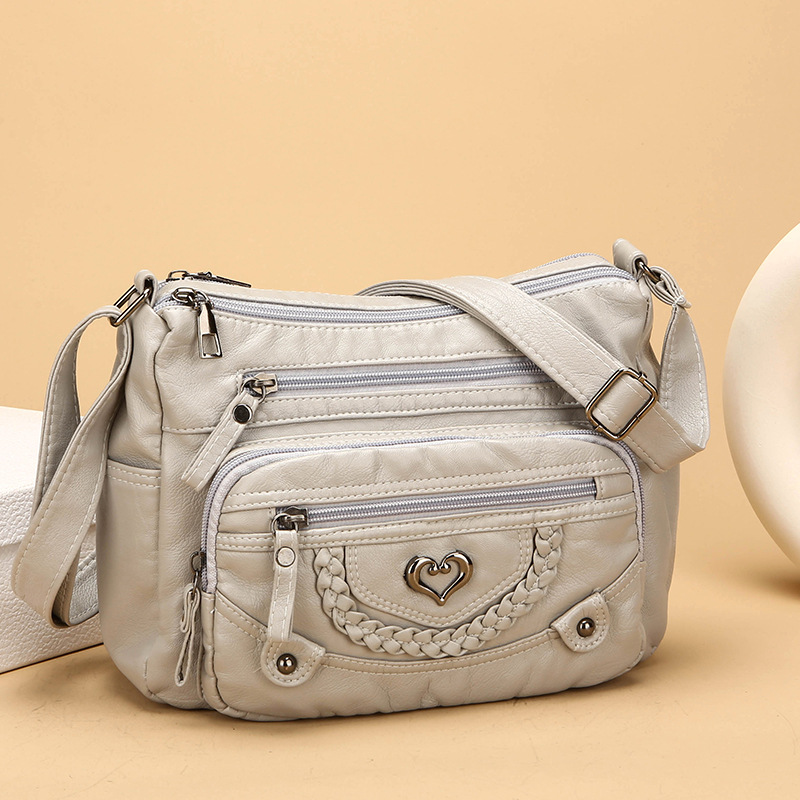 📢📢50% OFF !! ⏰Women's Soft PU Leather Multi-Pocket Crossbody Bag