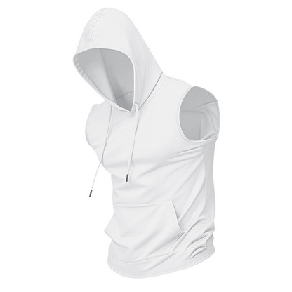🔥 Sleeveless Hooded Sports Top💧 Moisture-wicking · Quick-drying and friction-resistant🧢 Hooded for sun protection and wind resistance