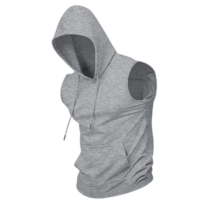 🔥 Sleeveless Hooded Sports Top💧 Moisture-wicking · Quick-drying and friction-resistant🧢 Hooded for sun protection and wind resistance