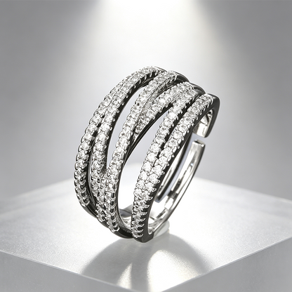 🎁2026 New Arrivals 50% OFF💥Adjustable Multi-Band Crossover Ring