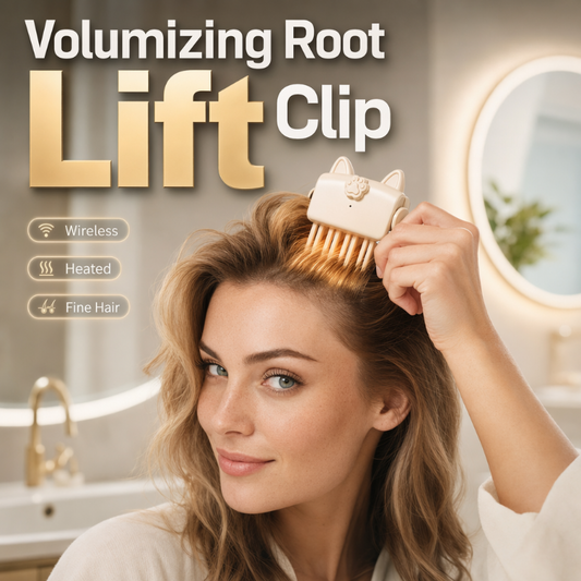 ⏰Wireless Heated Volumizing Root Lift Clip - Salon Crown Volume Styling Tool for Fine Flat Hair