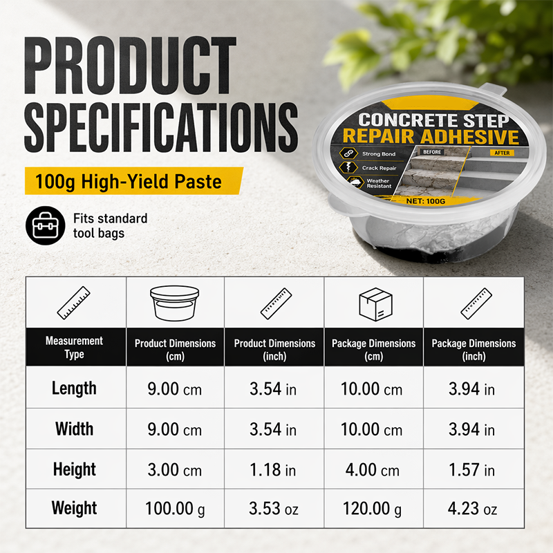 Step repair adhesive, cement floor repair agent, strong weather-resistant and waterproof concrete crack repair agent