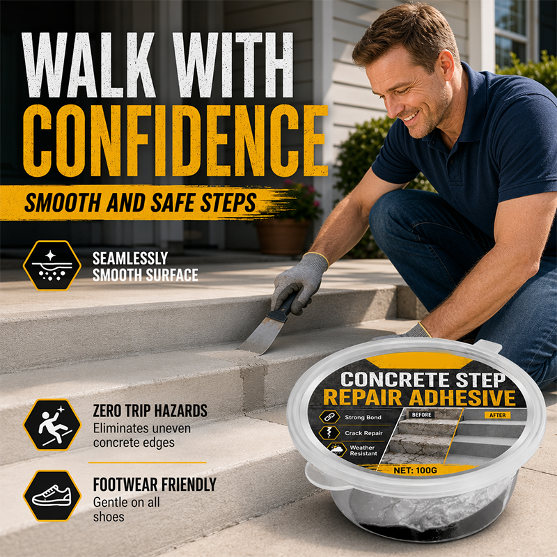 Step repair adhesive, cement floor repair agent, strong weather-resistant and waterproof concrete crack repair agent