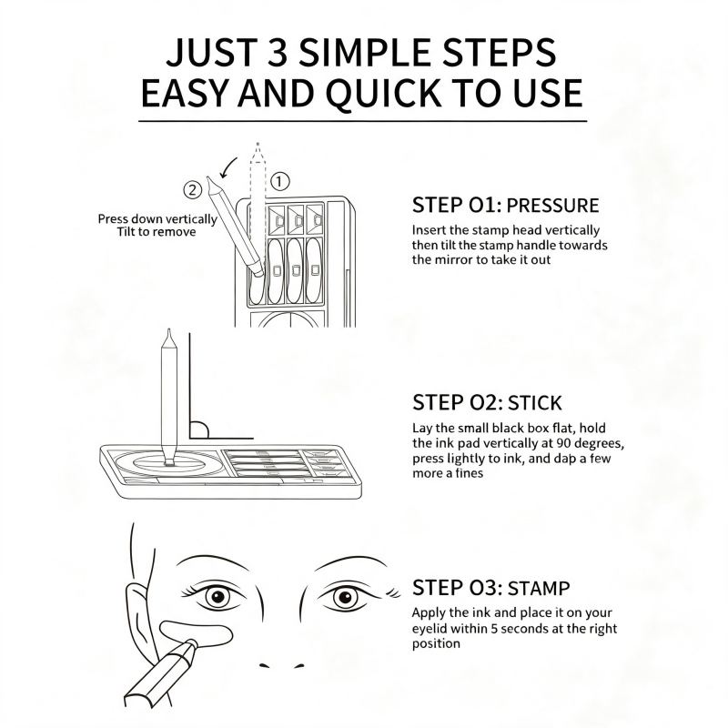 👁️✨ 3-in-1 Eye Makeup Stamp Set