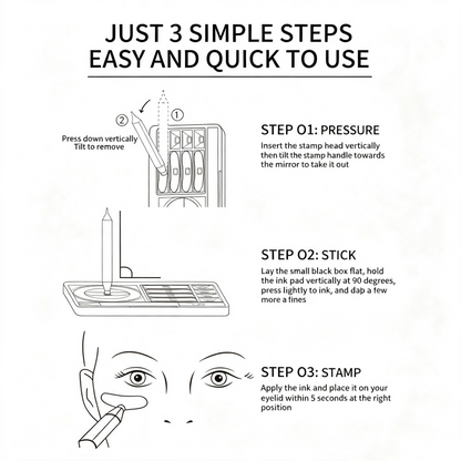 👁️✨ 3-in-1 Eye Makeup Stamp Set