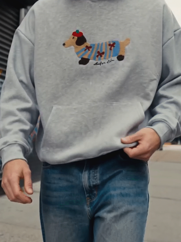 🔥 Hot Sale  Cartoon Dog Oversized Hoodie – Y2K Vintage Unisex Sweatshirt
